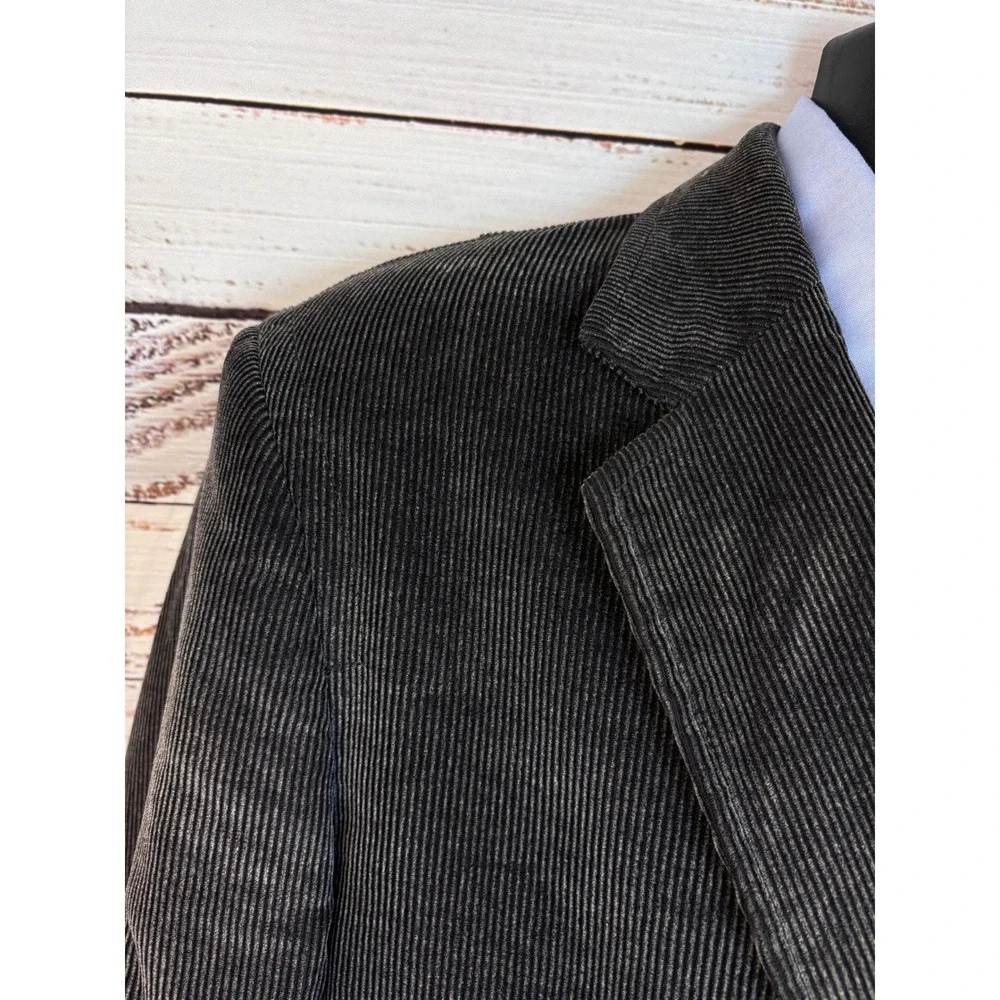 Claiborne Mens Brown Corduroy Blazer‎ Jacket 42L Business Casual